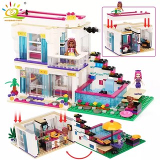 Pop Star Girl Livi's House Legoing Building Blocks Friends For Girls City Bricks Set Educational Toy