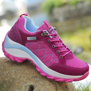 Female Outdoor Hiking Shoes Thick Bottom Increased Sports Shoes
