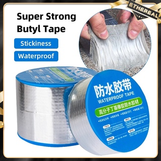 Aluminum Foil Butyl Rubber Tape Super Resistant Waterproof Self Adhesive Wall Crack Roof Pipe Repair