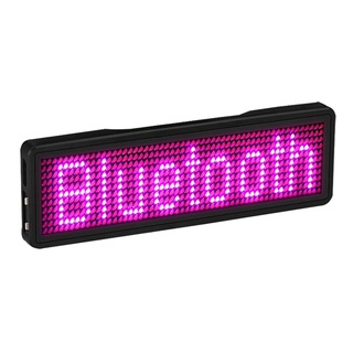 2PCS Bluetooth LED Name Badge Light Sign DIY Programmable Scrolling Message Board Display LED,Type 3 & Type 9