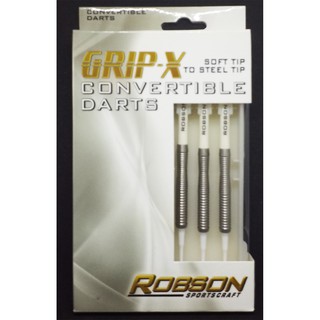 ROBSON GRIP-X Convertible DUSCA 18g Tungsten Soft Tip Dart Pins
