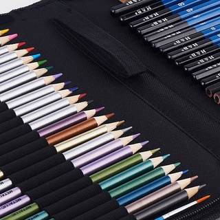 51 Pcs Art Sketching Pencils Set Professional Colored Drawing Pencils Set Pen Pencils Set Watercolor