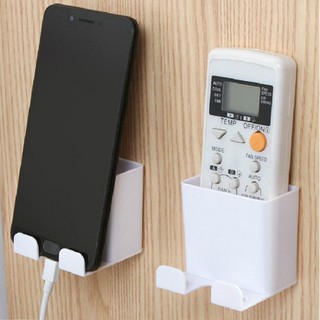 Wall Mount Remote Control Holder with Storage Phone Plug Holder Rack PANALO