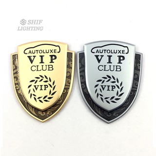 1 X Metal AUTOLUXE VIP CLUB Owners Logo Auto Side Rear Emblem Sticker Decal Badge