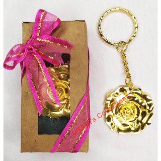 ROSE KEYCHAIN FOR DEBUT AND BIRTHDAY SOUVENIR AND GIVEAWAYS