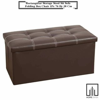 Home Zania Ottoman Rectangular Storage Stool Sit Sofa Folding Box Chair 1Pc 76 By 38 Cm (1)