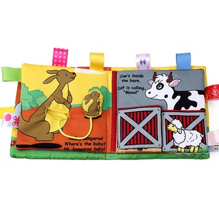 Quality Cartoon Cloth Book Tear Not Bad Parent-child Interaction Infant Early Education Cloth Book