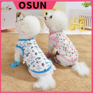 『OSUN』Summer Clothes Pet Dog Clothes Sweatshirt Soft Puppy Dog Cat Costume Clothing for pet cat dog clothes