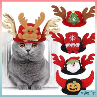 ★〓Myles Pet〓★ Pet Accessories Cat Head Hat Funny Pet Hat Christmas Halloween