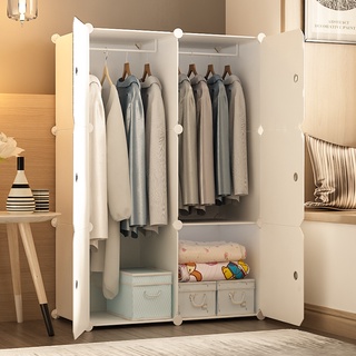 simple wardrobe rental room home bedroom modern minimalist small dormitory assembly cloth wardrobe storage storage cabinet