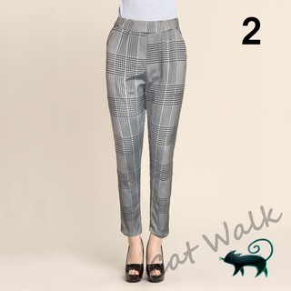 Catwalk Ladies Plaid Trouser (1)