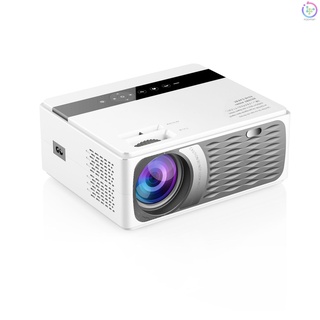 New CP600 LED LCD Projector 1080P Home Theater 200ANSI Lumens Media Player 200 Inches Projection Size 1280 * 720P 2000:1 Contrast Ratio HD VGA AV USB Remote Controller for Notebook Laptop DVD Player