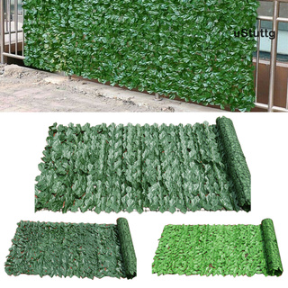 [AF] 50x100cm Artificial Fence Leaf Roll Privacy Screen Hedge Balcony Garden Decor