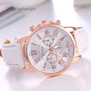 Yuqinshangm Jingying335 Abandon Women's Watches Fashion Faux Leather Quartz Wrist Watch for Women Female