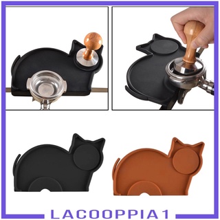 [LACOOPPIA1] Coffee Tampering Tamping Corner Mat Holder Silicone Pad Anti-Slip