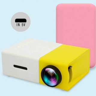 YG300 LED Mini Projector Built-in 1300mAh Battery 320x240 Pixels Supports 1080P Portable Projector Home Media Player (5)