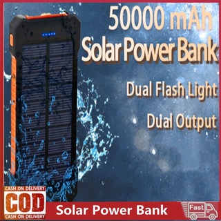 【Spot goods】✁COD ROMOSS ，powerbank original 50000mah ，USB，charger，solar battery，Solar power bank，us