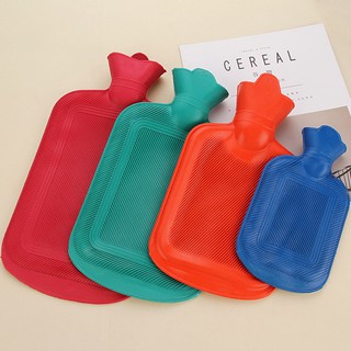 Four Size Thick Rubber Hot Water Bottle Bag Warm Relaxing Heat Cold Therapy