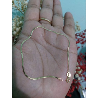 18K Saudi Gold Flat Bracelet ❤️ Pawnable and Cod