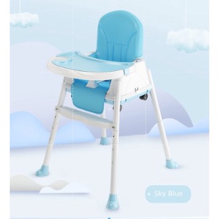 Multifunctional Portable Kids Baby Feeding High Chair Adjustable Height and Removable Legs