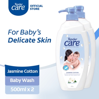 Tender Care Jasmine Cotton Hypo-Allergenic Baby Wash 500mL Pack of 2