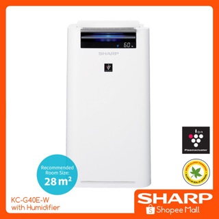 SHARP Kc-g40e-W/H Air Plasmacluster Air Purifier with HUMIDIFIER