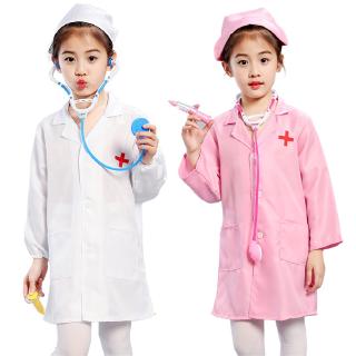 Children's Day Birthday Gift for Baby Boys Girls Carnival Party Role play Surgeon Doctor Uniform Fancy Costume Medical Clothing
