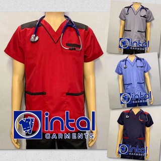 Scrub Suit CARGO 4-Pocket Pants High Quality Made Doctor Nurse Scrubsuit Set Unisex INTAL Scrubs 09
