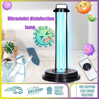 38W/40W UV Germicidal Light With Remote Ultraviolet Ozone Sanitizer Lamp UVC Disinfection Lamp