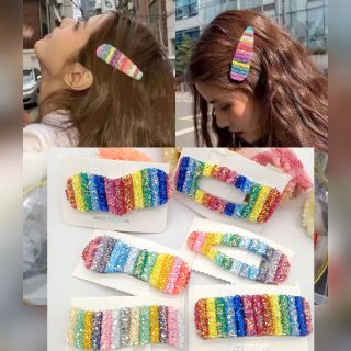 1pc Korean Rainbow Sequins Hairclip