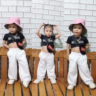 CROPTOP AND BAGGY PANTS COORDS FOR KIDS