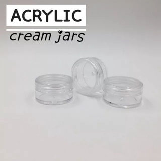 Acrylic Cream Jars (empty)