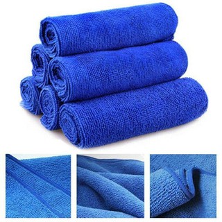 tongduq Absorbent Microfiber Towel Car Home Kitchen Washing Clean Wash Cloth Blue