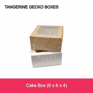 CAKE BOX (6 X 6 X 4) - 25 pcs / pack