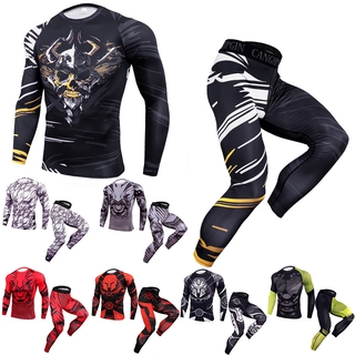 Riding Running Bike Sport Suit for Men Men's Outdoor Fitness Quick Dry Pants Basketball Elastic Running Fitness Suit