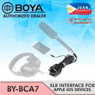 Boya BY-BCA7 XLR to Lightning Adapter Audio Microphone Cable for IOS iPhone and iPad
