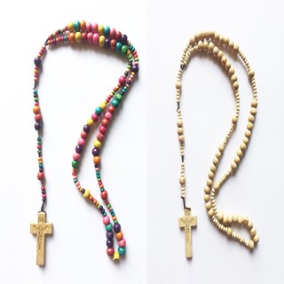 1 Pc. Wooden Bead Rosary (1)