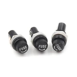 1PC Panel Mount Screw Cap Fuse Holder Case for Glass Tube Fuses 5x20mm (Fuse not included)