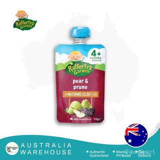 new recommendedAustralia Rafferty's Garden Baby Pear and Prune 4+ 120g.