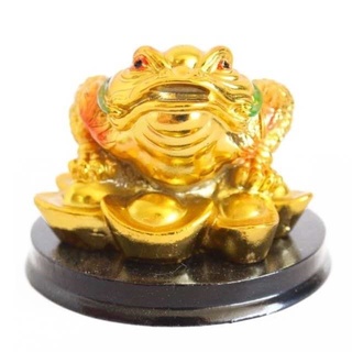 Prosperity Gold Money Frog Lucky Charm Figurine