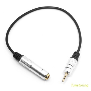 FUN Audio Aux 6.35mm 1/4" Female to 3.5mm Male Cable Stereo Headphone Plug Adapter