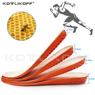 Honeycomb Breathable Height Lift Cushion Invisible Height Increase Insole Sole Shoe Insert Heel Comf