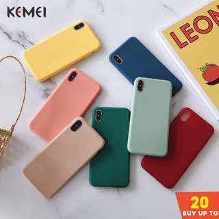 TPU Silicone phone case cover iPhone6/6S/6P/6SP/7/8/7p/8p/x/xs/xr candy color Simple (1)