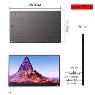 Type C 4K Monitor 15.6 inch Touch Screen Ultra HD Portable Dual Screen Display Type-c with Speaker One line same-screen for ps4 / switch / xbox HDMI Monitor (8)