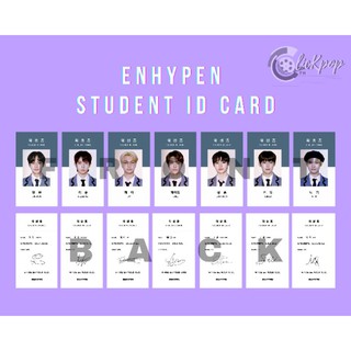 [SET] ENHYPEN STUDENT ID CARD