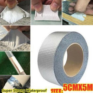 Super Sticky Aluminum Foil Butyl Rubber Tape Self Adhesive Waterproof for Roof Pipe Marine Repair