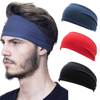 【HOT】European and American Sports Sweat-Absorbent Hair Band Yoga Workout Sweat Headband Women's Solid Color Super Elastic Wide-Brimmed Exercise Hair Band Headband (5)