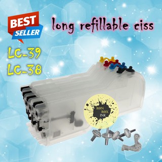 LC39 LC38 LC975 refillable long ciss For Brother DCP-J125 J315W J515W MFC-J220 J265W J270W J410W