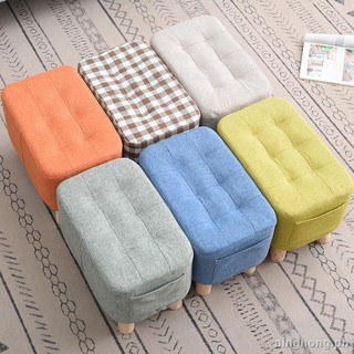 Small Stool Household Shoe Changing Stool Entrance Ottoman Living Room Sofa Stool Thicken Baby Chair Fashion Short Stool
