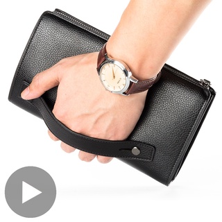 Phone Money Clutch Bag Zipper Long Big for Men Wallet Male Purse Credit Card Coin Holder Partmone